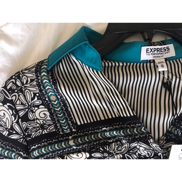 HP ๐ NWT Express Portfolio Button Down - Picture 3 of 5